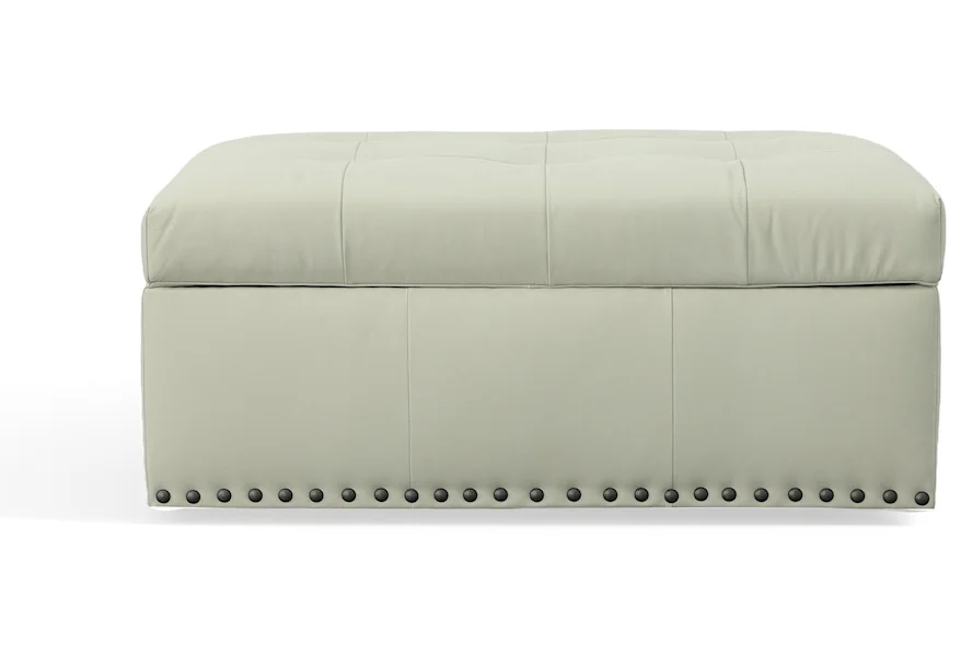 Dover Storage Ottoman by Bassett at Esprit Decor Home Furnishings